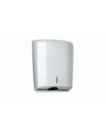 Toallero de plástico blanco ZigZag ABS con llave de seguridad - Capacidad para 600 toallas