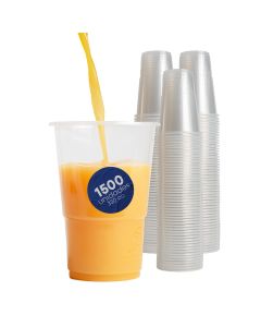 Vaso de plástico transparente con apariencia cristal de 330 cc | 1500 Unidades por Caja