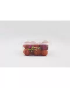 Recipiente de plástico transparente con bisagra para alimentos frescos - 500cc