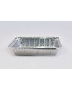 Recipiente de Aluminio Rectangular Extra Resistente - Ideal para Comida para Llevar