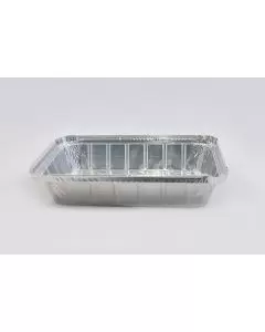 Recipiente de Aluminio Rectangular Extra Resistente - Ideal para Comida para Llevar