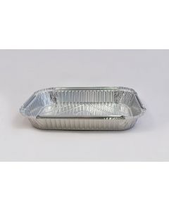 Recipiente de Aluminio Rectangular 195x140mm - Alta Resistencia para Transporte de Comidas