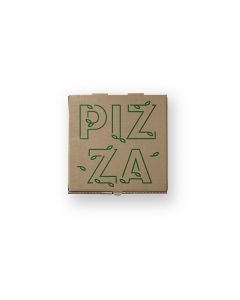 Cajas de Cartón para Pizza 33cm - Montaje Fácil, Ecológicas y Personalización | 100 Unidades por Caja