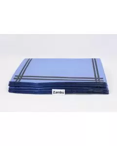 Mantelito Cortado Papel Azul 30x40 Impresion Estandar