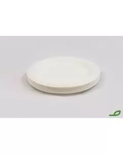 Plato de caña de azúcar biodegradable y compostable de 22 cm - Greenbú