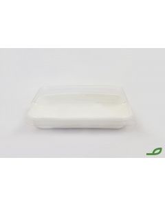 Bandeja de fibra de caña de azúcar biodegradable y compostable de 710ml