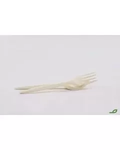 Tenedor de fibra de maíz biodegradable y compostable