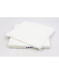 Servilletas de papel blancas de 40x40cm: ideales para comedor y dobladas en cruz