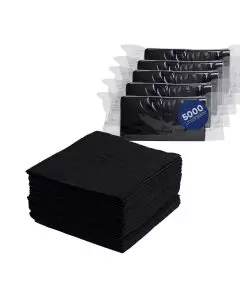 Servilletas de Cóctel Negras | Sofisticación y Personalización para tu Establecimiento | 5.000 unidades