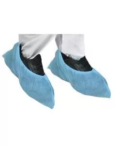 Cubrezapatos de protección en color azul para máxima higiene en centros de Salud e industrias alimentarias