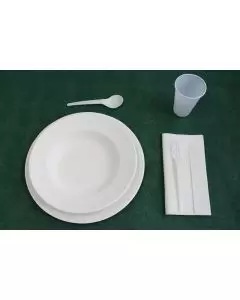 Mantel Cortado Tela Sin Tejer Verde Botella 100x100