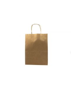 Bolsa de papel kraft reciclable con asas para mayor facilidad de manejo