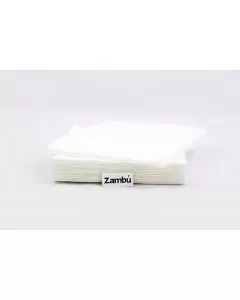 Servilletas de papel blancas 40x40 cm - 2 capas - Doblado en cruz - Lisas