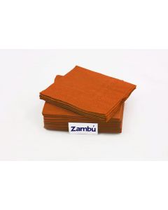 Servilletas Coctel Papel Naranja de 2 Capas con Personalización