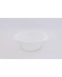 Tazón de plástico blanco de 360cc para ensaladas o postres
