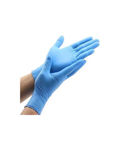 Guantes de Nitrilo Azul de Talla Mediana Estuche 100s