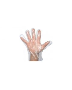 Guantes desechables de polietileno para uso único en comercios y estaciones de servicio