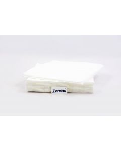 Servilletas de papel blancas 40x40 cm - 2 capas - Doblado en cruz - Lisas